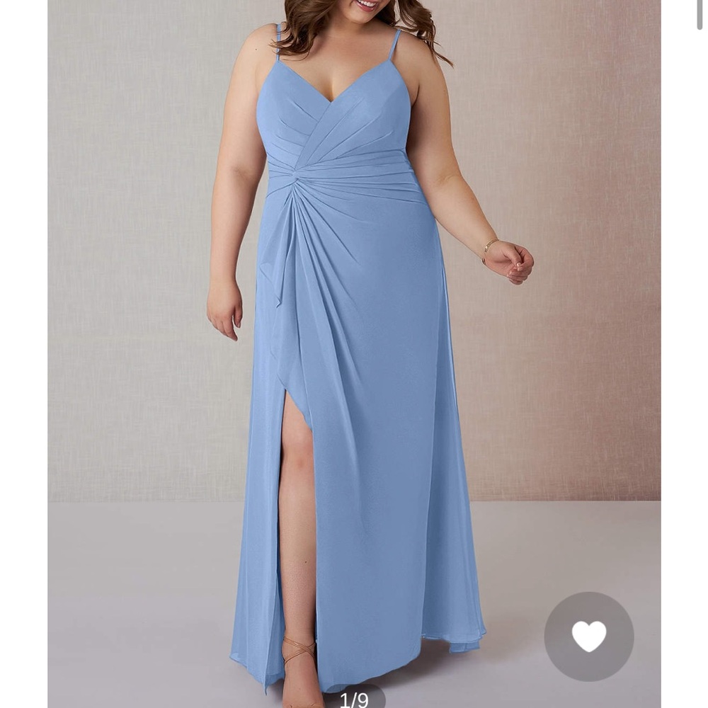 Azazie Emerald - Steel Blue Bridesmaid Dress